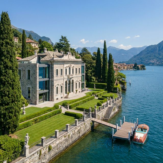 Italian lakeside villa