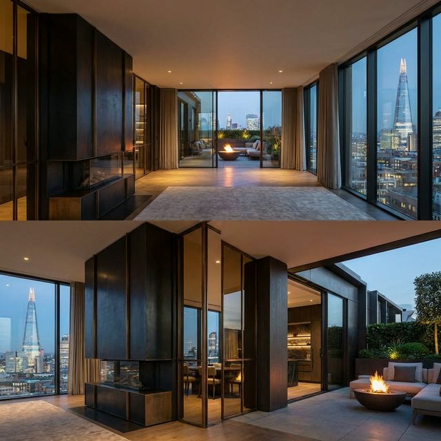 Luxury tower penthouse interior